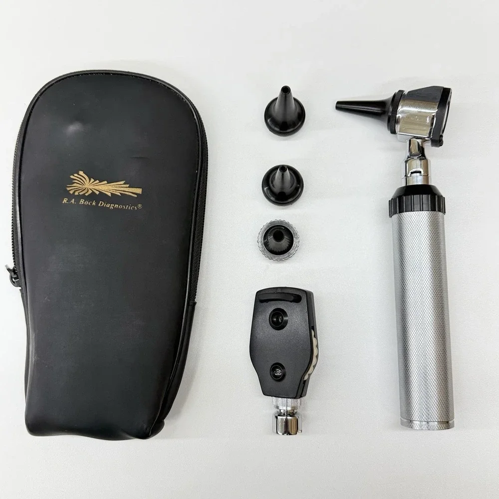 R.A. Bock Diagnostics‎ 3.25V LED Otoscope Ophthalmoscope Kit w/ Case Specula
